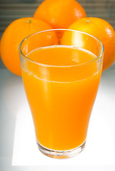 Image showing fresh orange juice