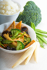 Image showing tofu beancurd and vegetables