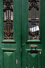 Image showing Vintage Door and Envelope