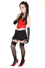 Image showing Girl dressed as pirate.