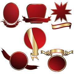 Image showing Red shields