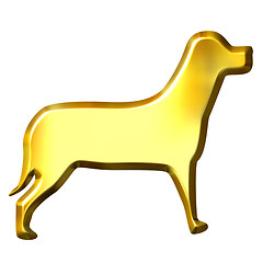 Image showing 3D Golden Dog