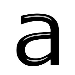 Image showing 3d letter a