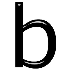 Image showing 3d letter b