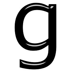 Image showing 3d letter g