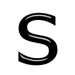 Image showing 3d letter s