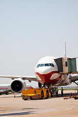 Image showing airplane of airport