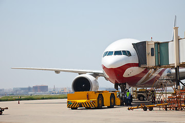 Image showing airplane of airport