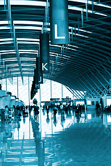 Image showing interior of the airport