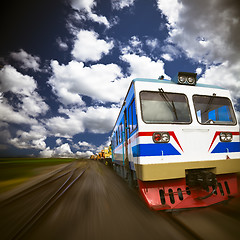 Image showing train motion blur