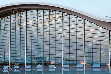 Image showing night view of the airport