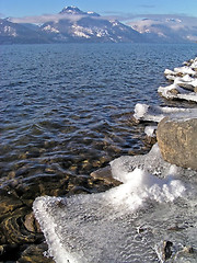 Image showing winter ice, Lake Kootenay