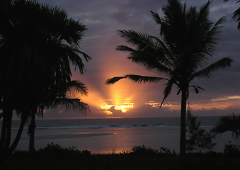 Image showing dawn on East African coast