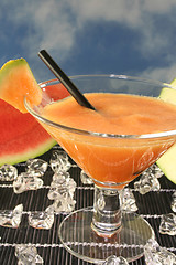 Image showing Melon smoothie