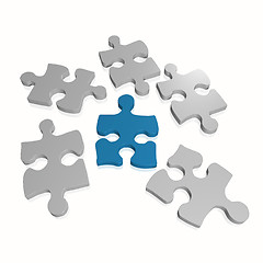 Image showing Puzzle Pieces