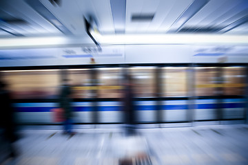 Image showing train motion blur