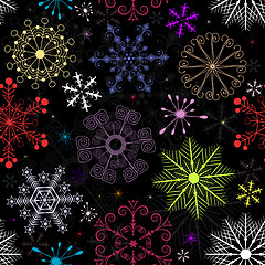 Image showing Christmas seamless pattern 