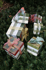 Image showing Christmas boxes