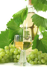 Image showing a glass of white wine