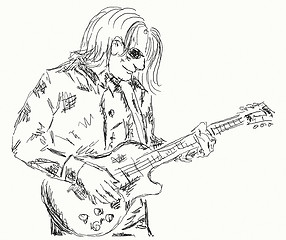 Image showing guitar player