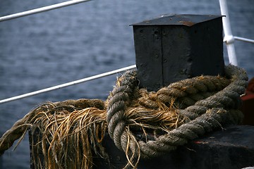 Image showing Rope on a ship