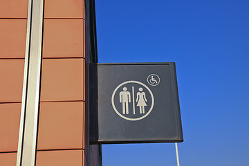 Image showing sign of toilet