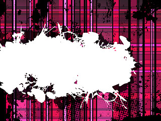 Image showing Checkered Pink Grunge Background.