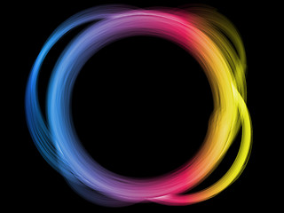 Image showing Rainbow Circle Border. 