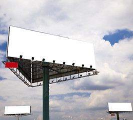 Image showing the billboard on the blue sky background.