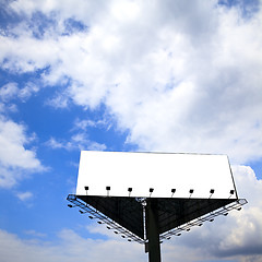 Image showing the billboard on the blue sky background.