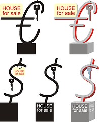 Image showing Symbol sale of real estate 