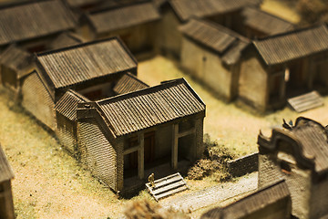 Image showing model of chinese village 