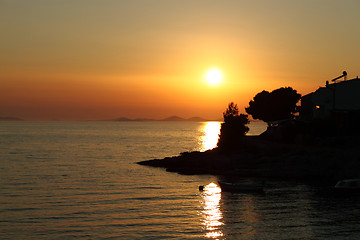 Image showing Romantic sunset
