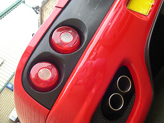 Image showing ferrari tail end