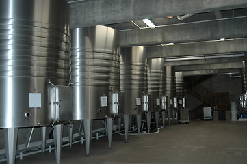 Image showing Californian wine cellar