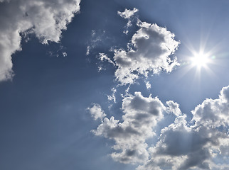 Image showing bright sun