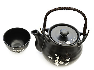 Image showing tableware for chinese tea ceremony