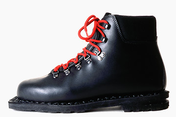 Image showing black ski shoe