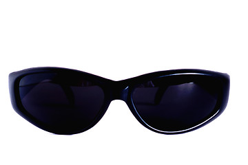 Image showing Black sunglasses isolated on white