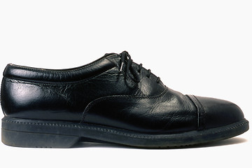 Image showing  men's black shoe