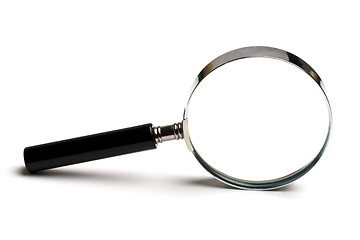 Image showing Magnifying glass on white 