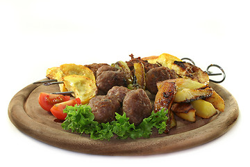 Image showing Moroccan meat skewers