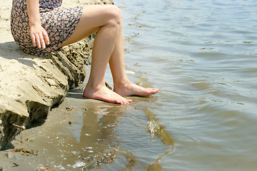 Image showing rest on the sand beach