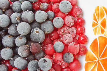 Image showing Frozen blackberry and redcurrant 