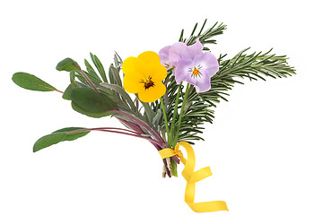 Image showing Skincare Herbs and Flowers