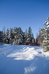 Image showing Snowy road