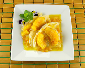 Image showing Orange Crepes