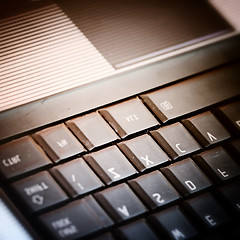 Image showing Modern and stylish laptop. 