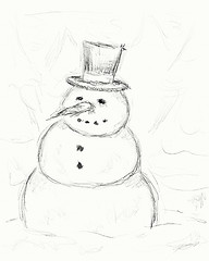 Image showing snow man