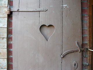 Image showing Old wooden door